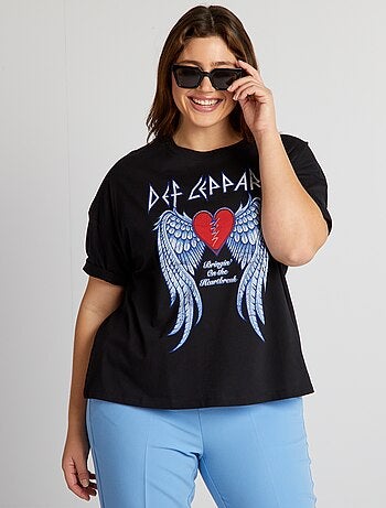 T-shirt com estampado 'Def Leppard' - Kiabi