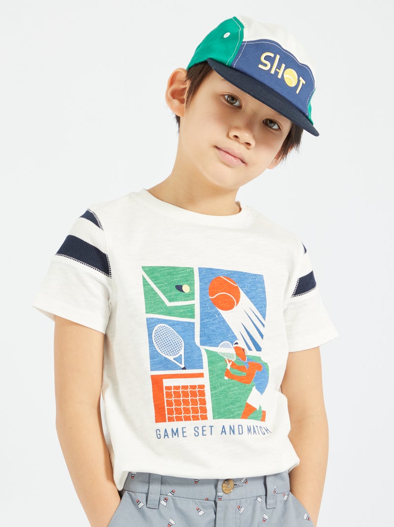 T-shirt com estampado 'desporto' CINZA - Kiabi