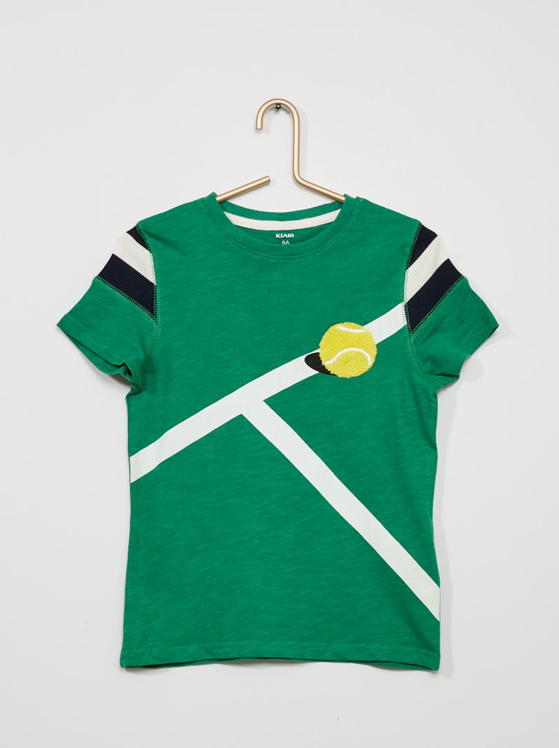 T-shirt com estampado 'desporto' VERDE - Kiabi