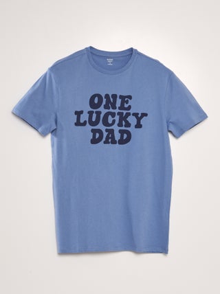 T-shirt com estampado Dia do Pai