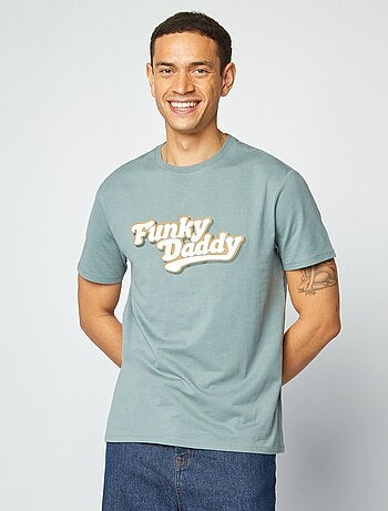 T-shirt com estampado Dia do Pai