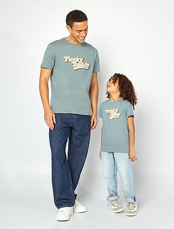 T-shirt com estampado Dia do Pai