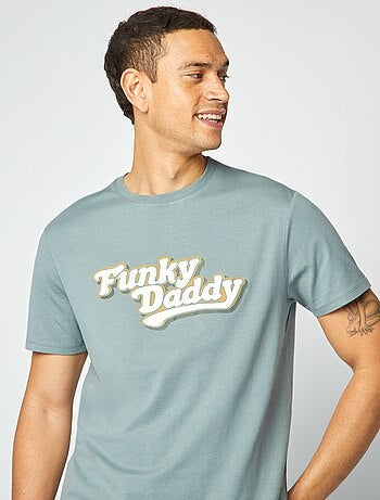 T-shirt com estampado Dia do Pai