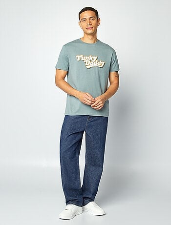 T-shirt com estampado Dia do Pai