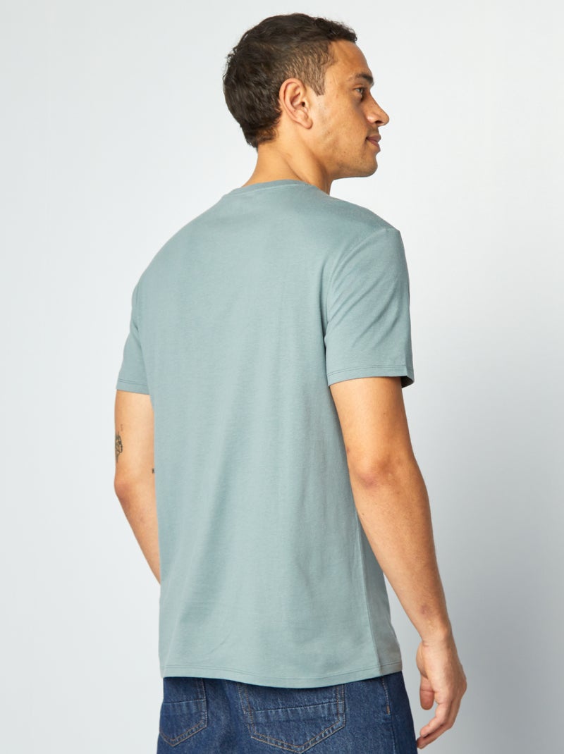 T-shirt com estampado Dia do Pai AZUL - Kiabi