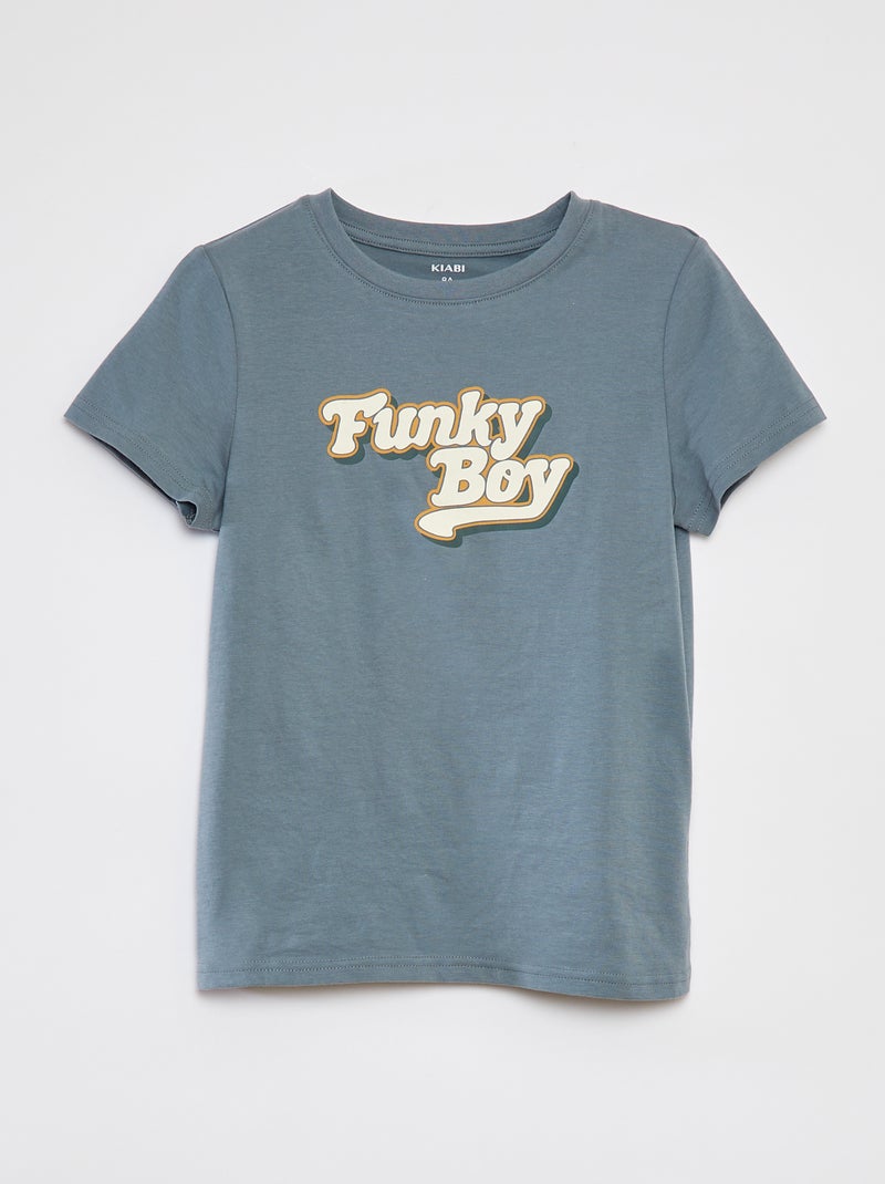 T-shirt com estampado Dia do Pai AZUL - Kiabi