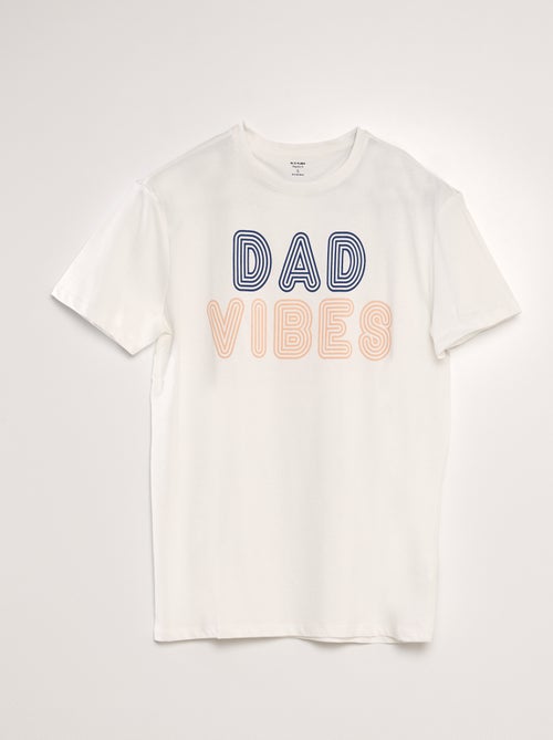 T-shirt com estampado Dia do Pai - Kiabi