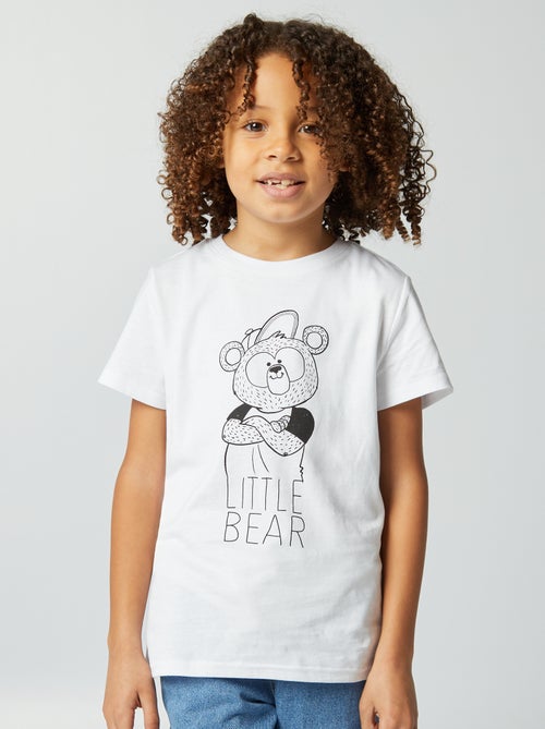 T-shirt com estampado Dia do Pai - Kiabi