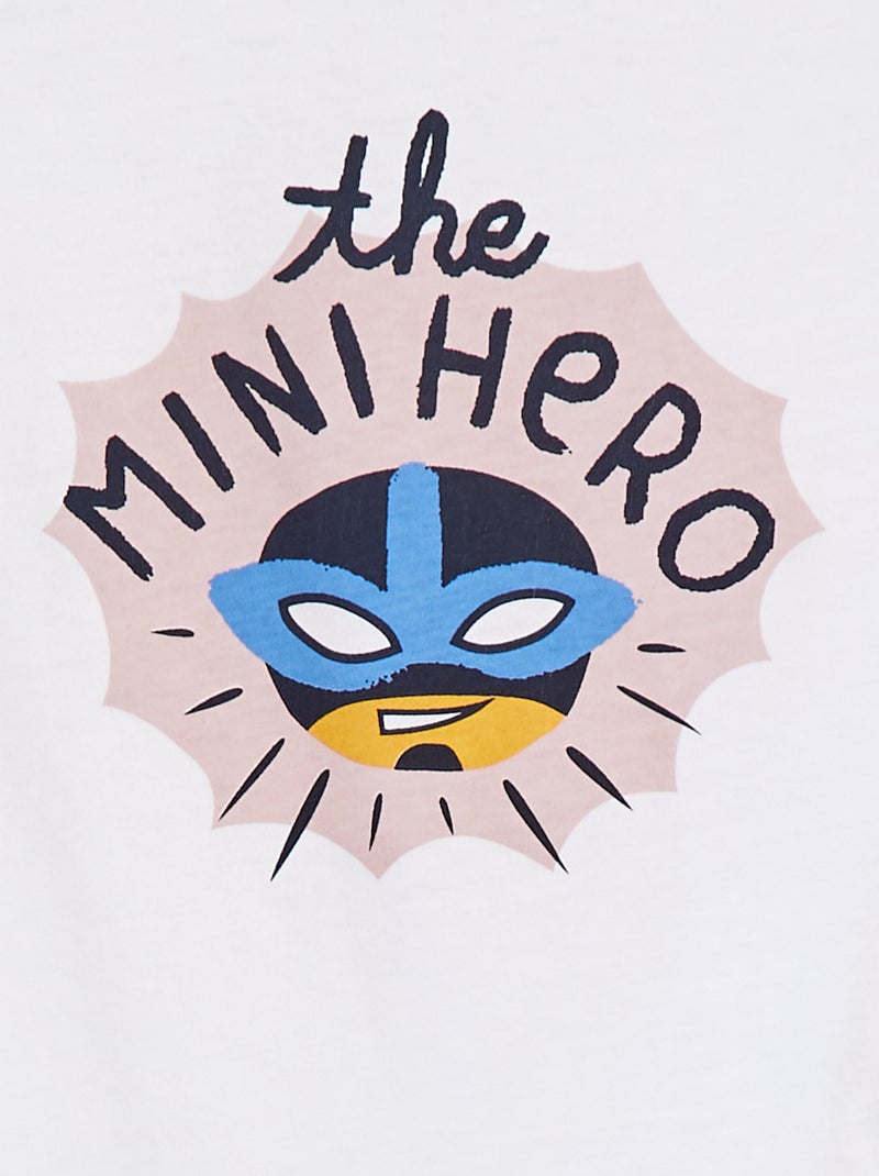 T-shirt com estampado Dia do Pai BRANCO - Kiabi