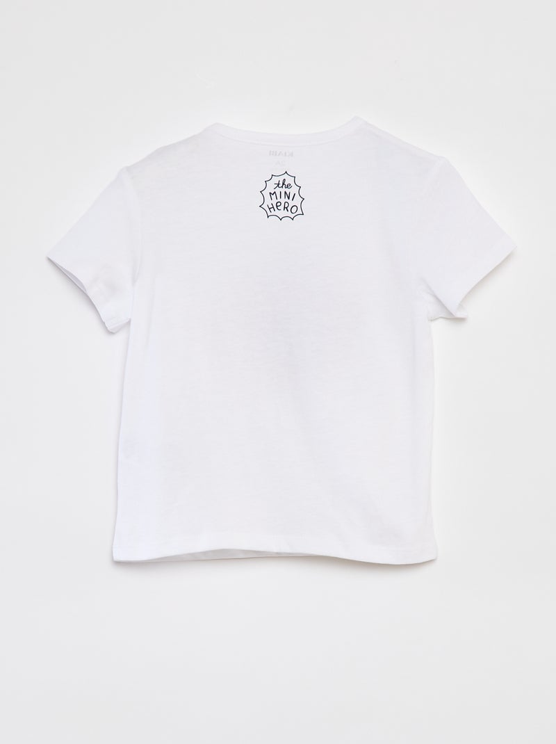 T-shirt com estampado Dia do Pai BRANCO - Kiabi