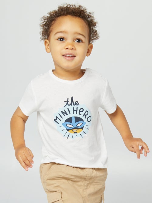 T-shirt com estampado Dia do Pai - Kiabi
