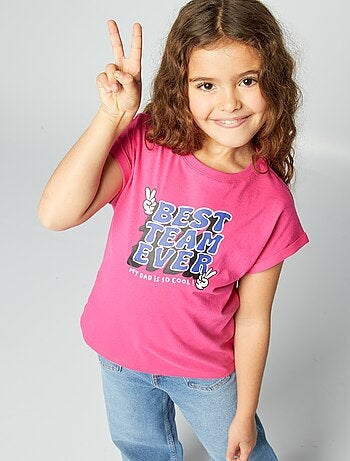 T-shirt com estampado 'Dia do Pai'