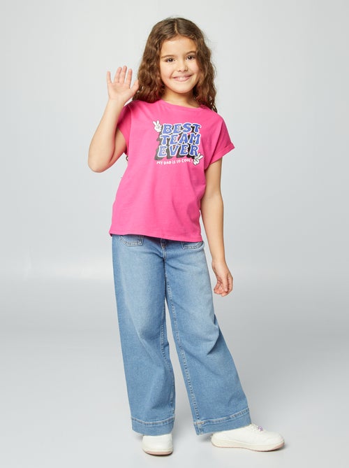 T-shirt com estampado 'Dia do Pai' - Kiabi