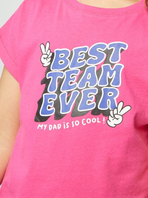 T-shirt com estampado 'Dia do Pai' - Kiabi