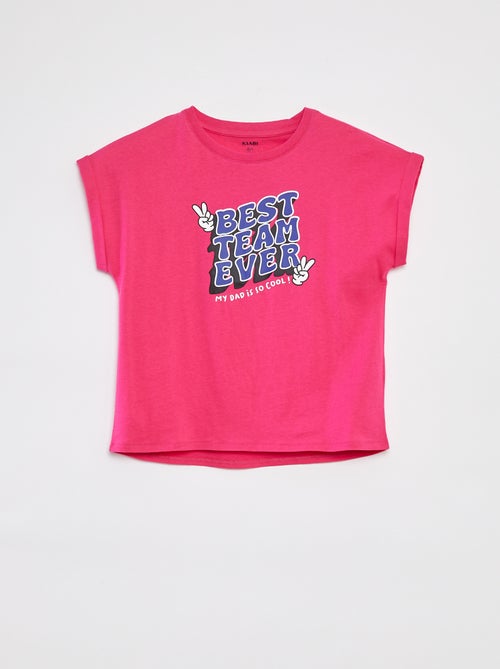 T-shirt com estampado 'Dia do Pai' - Kiabi