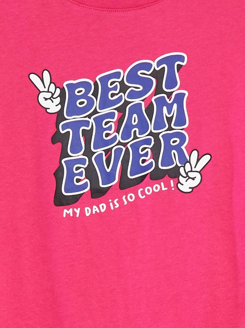 T-shirt com estampado 'Dia do Pai' - Kiabi