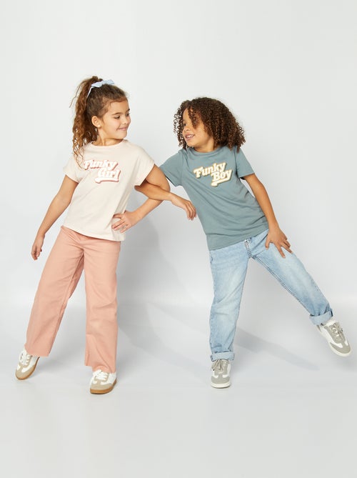 T-shirt com estampado 'Dia do Pai' - Kiabi