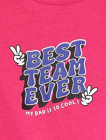 T-shirt com estampado Dia do Pai