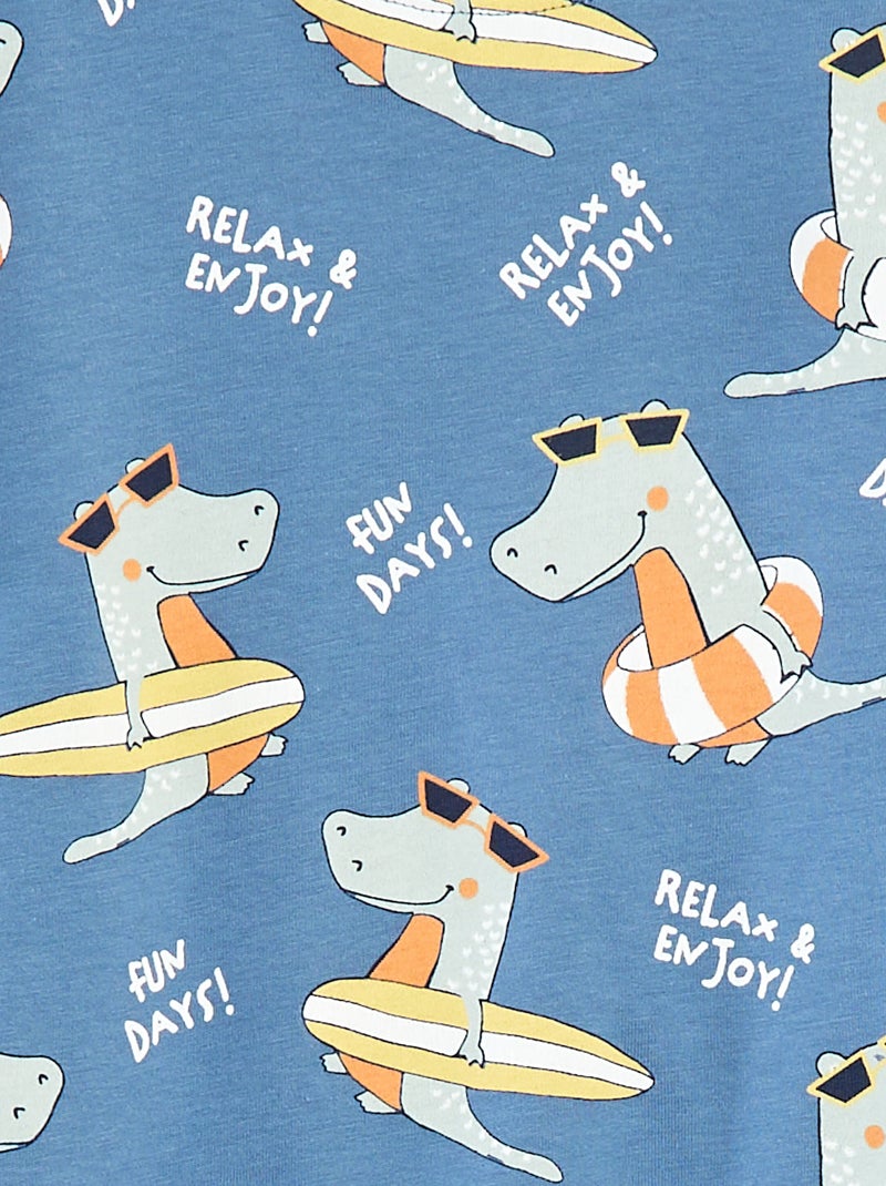 T-shirt com estampado Dinossauro 'Guppy' AZUL - Kiabi