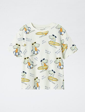 T-shirt com estampado Dinossauro 'Guppy'