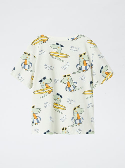 T-shirt com estampado Dinossauro 'Guppy' - Kiabi