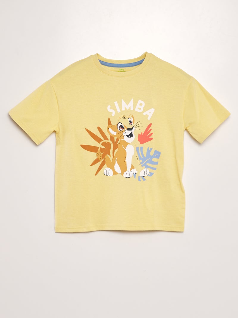 T-shirt com estampado 'Disney' AMARELO - Kiabi