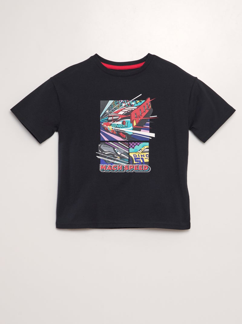 T-shirt com estampado 'Disney' PRETO - Kiabi