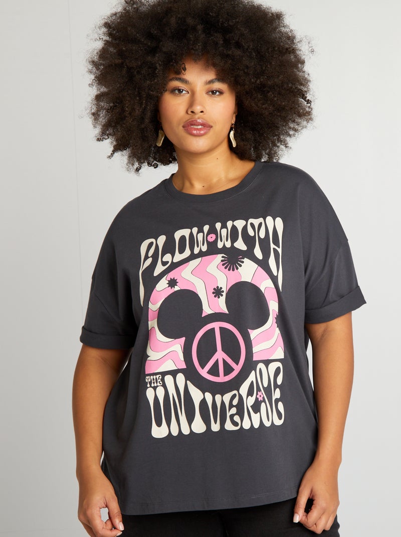 T-shirt com estampado 'Disney' PRETO - Kiabi