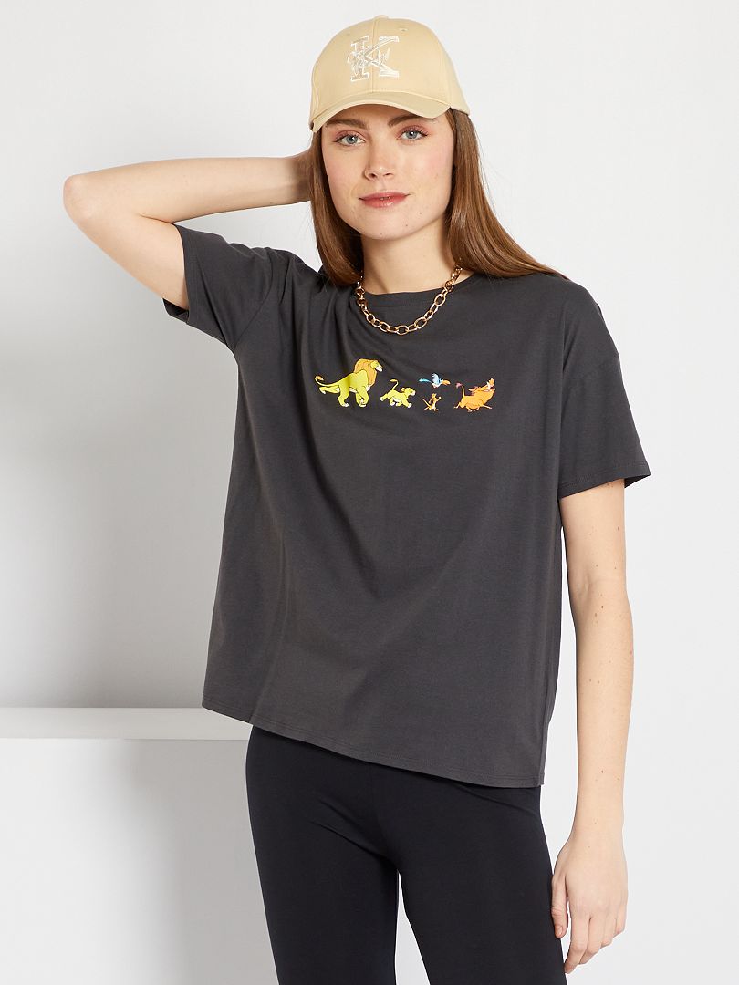 T-shirt com estampado 'Disney' PRETO - Kiabi