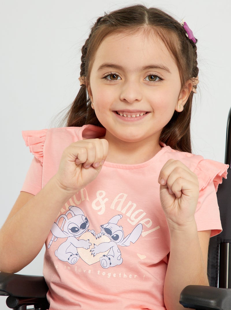 T-shirt com estampado 'Disney' ROSA - Kiabi