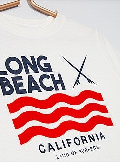 T-shirt com estampado 'eco-conception' - Kiabi