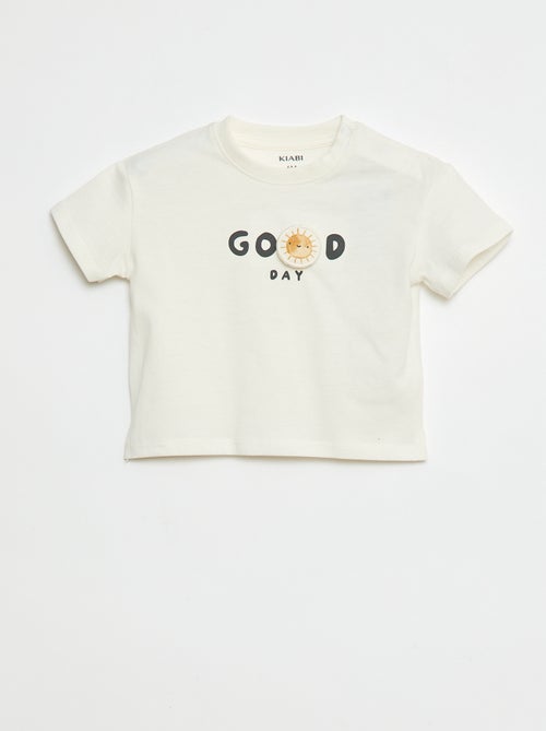T-shirt com estampado em relevo - Kiabi