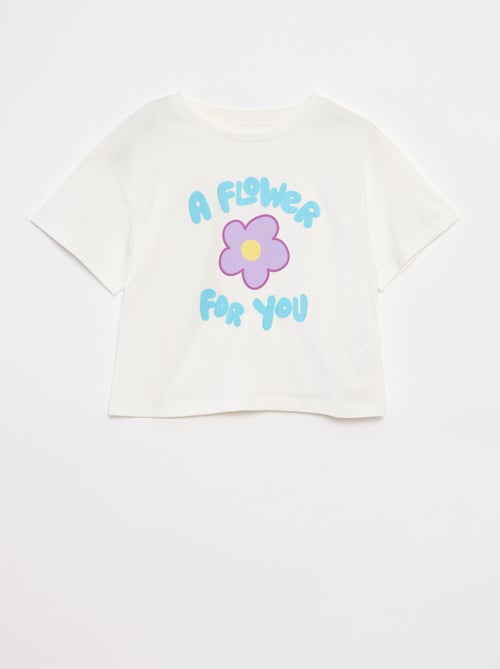 T-shirt com estampado em relevo - Kiabi