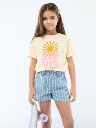 T-shirt com estampado fantasia