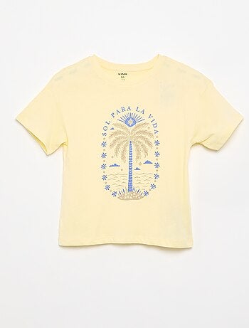 T-shirt com estampado fantasia