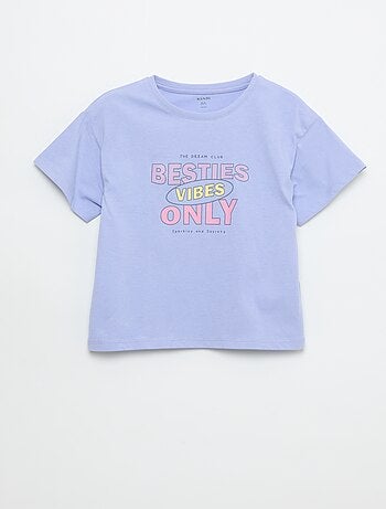 T-shirt com estampado fantasia