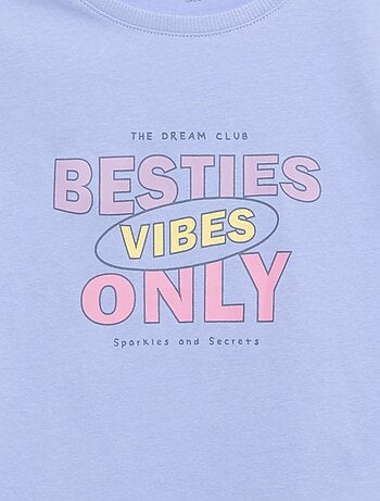 T-shirt com estampado fantasia