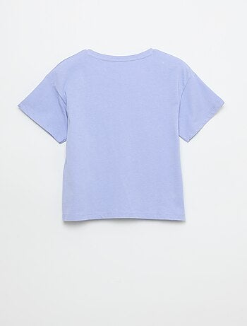 T-shirt com estampado fantasia