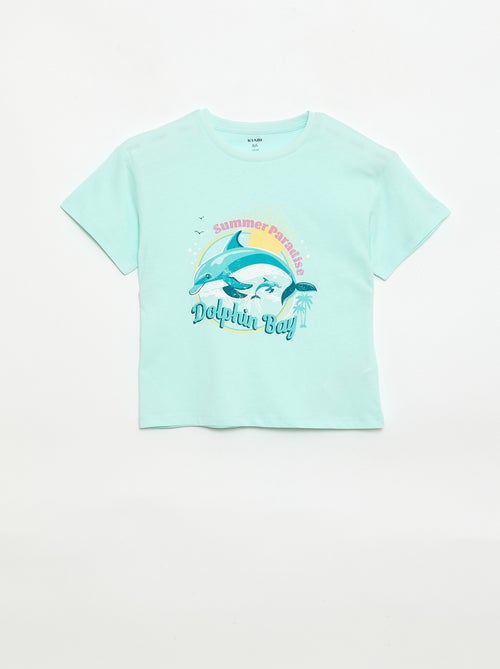T-shirt com estampado fantasia - Kiabi