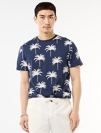 T-shirt com estampado fantasia