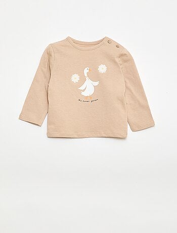 T-shirt com estampado fantasia