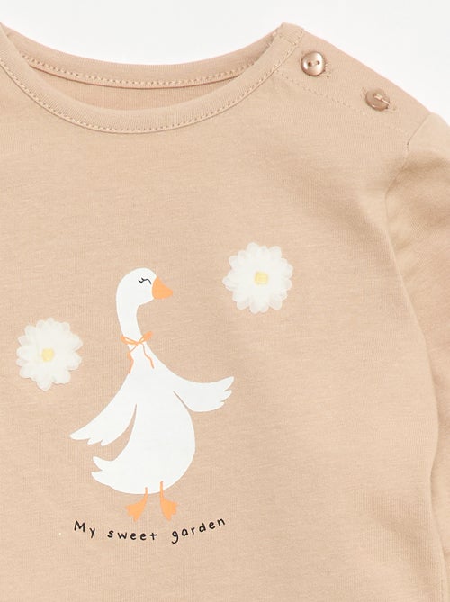T-shirt com estampado fantasia - Kiabi