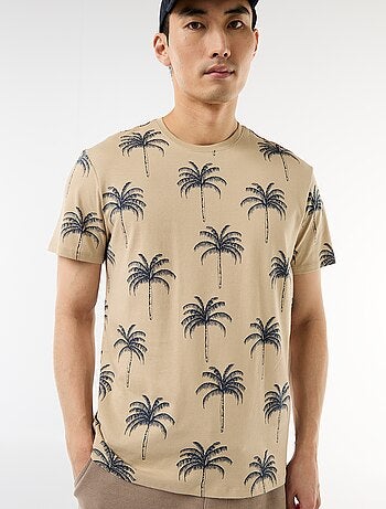 T-shirt com estampado fantasia