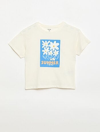 T-shirt com estampado fantasia