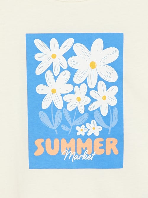 T-shirt com estampado fantasia - Kiabi