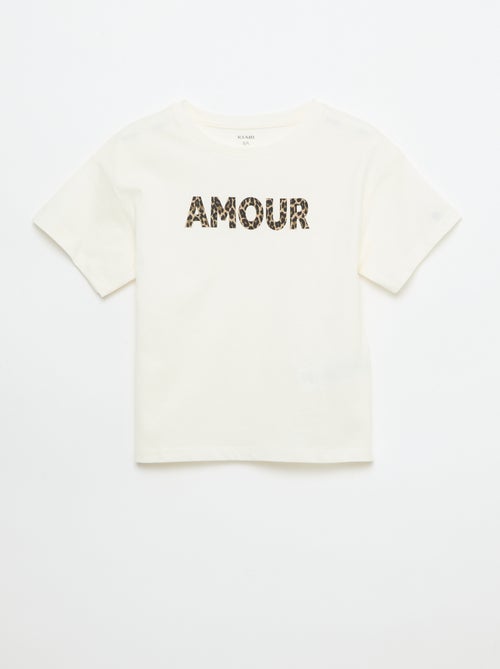 T-shirt com estampado fantasia - Kiabi