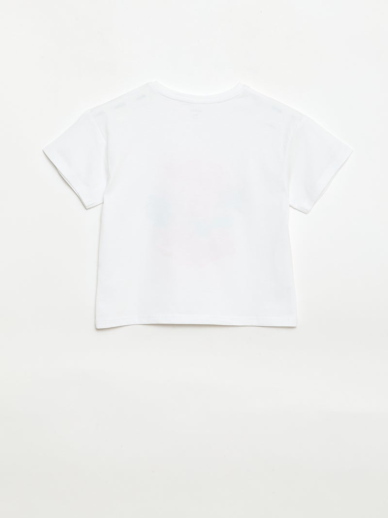 T-shirt com estampado fantasia Branco - Kiabi