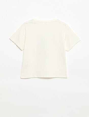 T-shirt com estampado fantasia