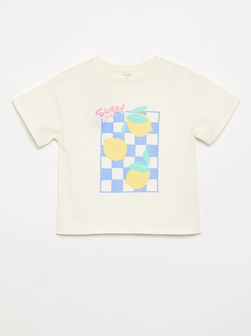 T-shirt com estampado fantasia - Kiabi T-shirt com estampado fantasia - Kiabi