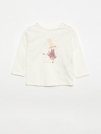 T-shirt com estampado fantasia